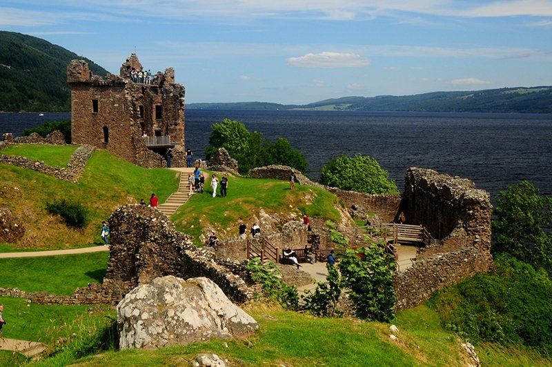Loch Ness Lake and Urquhart Castle