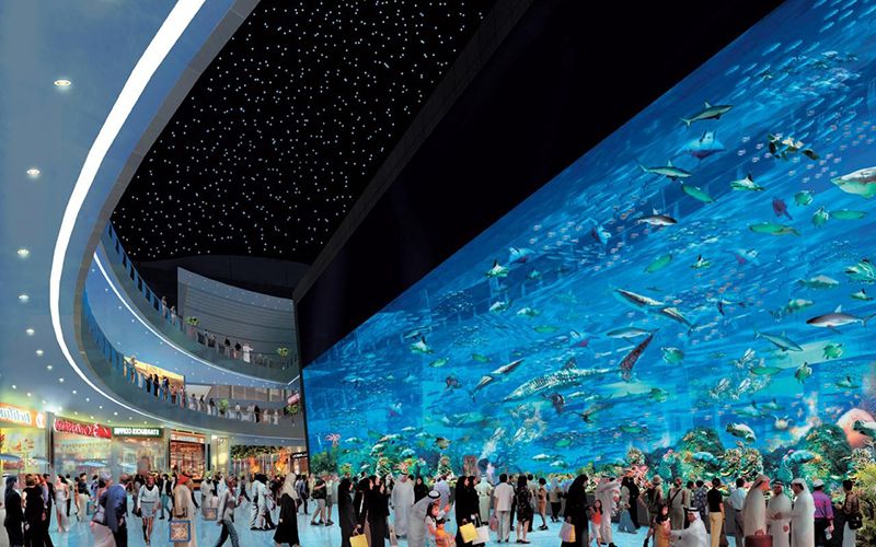 Знаменитий Акваріум у Dubai Mall