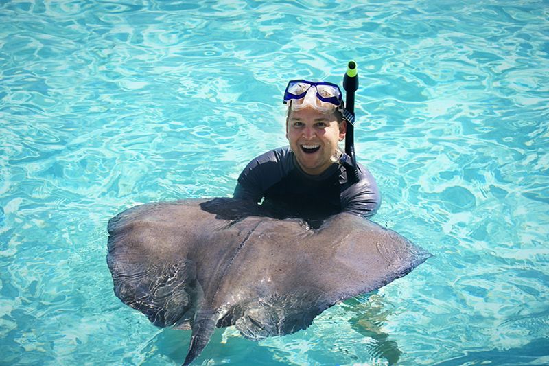 Sailing with stingrays