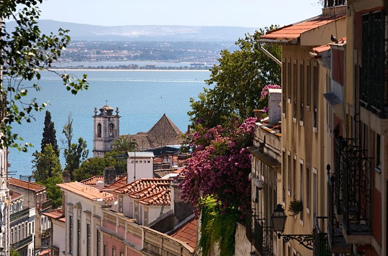 Panoramic view of the Tagus River