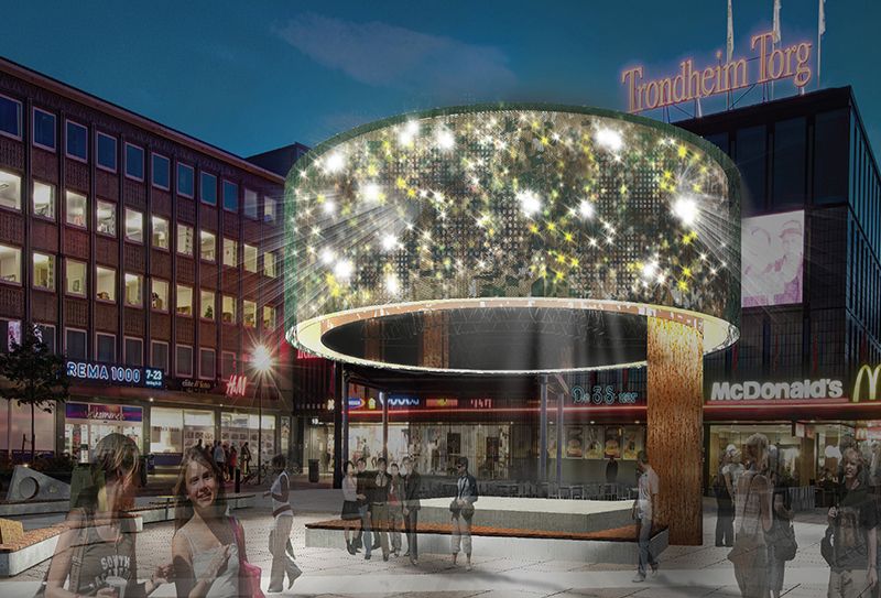 Крупнейший торговый центр Trondheim Torg