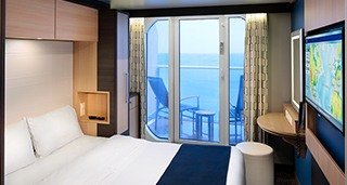 Studio Ocean View Balcony cabin (11 m² + 5 m² balcony)