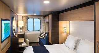 Ocean View Cabin with Window (17 m²)