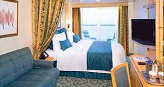 Каюта з балконом «Ocean View Balcony» (15 м² + балкон 4 м²)