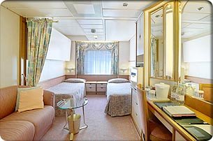 Каюта з вікном «Large Ocean View Stateroom»