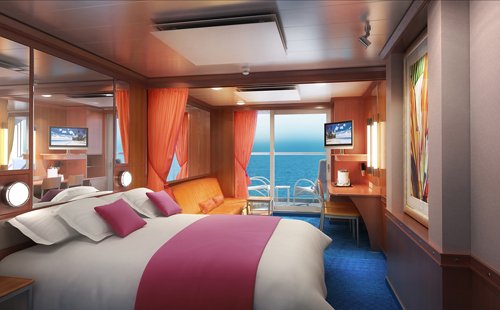 Мини-сьют "Aft-Facing Mini-Suite with Balcony"