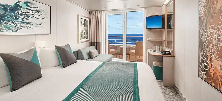 Каюта с балконом "Mid-Ship Balcony Stateroom"