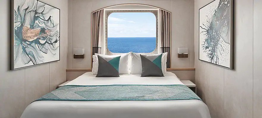 Каюта с окном "Oceanview Porthole Window Stateroom"