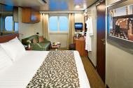 Cabin with limited view / "Obstructed ocean-view"