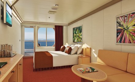 Stateroom with Balcony “Aft-View Extended Balcony”