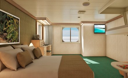 Cabin with window "Cloud 9 SPA Ocean View"