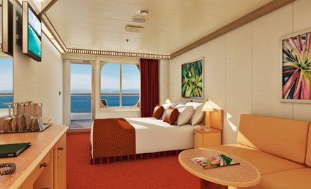 “Aft-View Extended Balcony” Cabin with Balcony