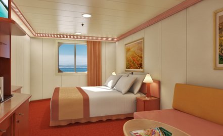 Cabin with window "Ocean View"