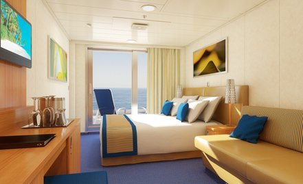 Cabin with balcony “Aft-View Extended Balcony”