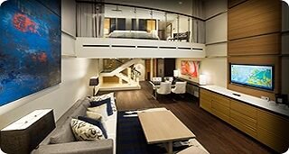Suită „Sky Loft Suite” (62 m² + 17 m²)