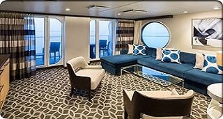 Suită „Grand Suite - 2 dormitoare” (50 m² + balcon 24 m²)