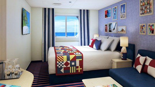 Family Harbor Ocean View Cabin with Window