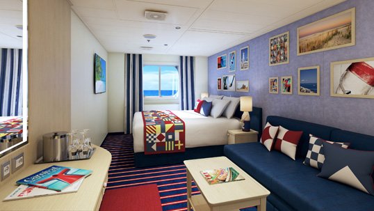 Family Harbor Deluxe Ocean View cabin with a window