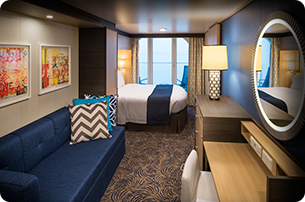 Каюта з балконом «Deluxe Ocean View Stateroom with Balcony»