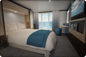 Каюта з балконом «Super Studio Ocean View Stateroom with Balcony»
