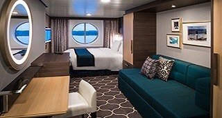 Каюта з вікном «Ocean View» (17 м&sup2)