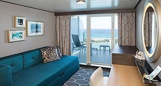 Каюта з балконом "Ocean View with Large Balcony" (17 м² + балкон 7 м²)