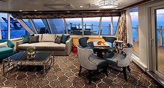 Просторий сьют Aquatheater з 1 спальнею «Spac Aquatheater Suite 1BRy» (52 м² + балкон 55 м²)