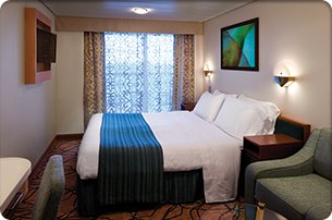 “Panoramic Ocean View Stateroom” cabin with a window