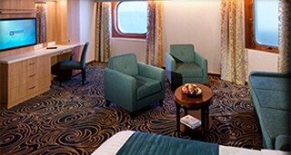 Каюта с окном "Ultra Spacious Ocean View"  (22 м²)