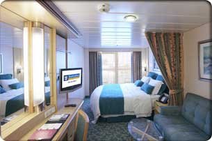Cabină cu balcon „Ocean View Balcony” (18 m² + balcon 5 m²)