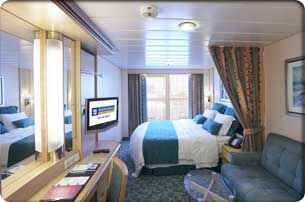 Cabină cu balcon „Ocean View Balcony” (18 m² + balcon 5 m²)