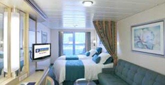 Cabină cu balcon „Spacious Ocean View Balcony” (20 m² + balcon 4 m²)