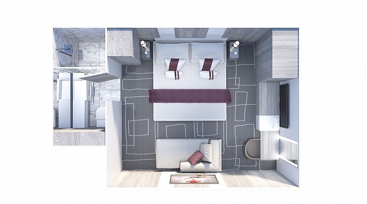 Внутрішня каюта “Deluxe Inside Stateroom”