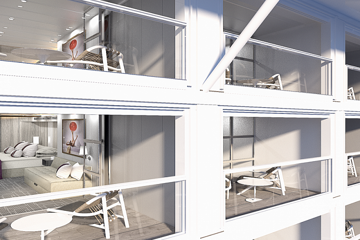 Каюта з балконом "Deluxe OceanView Strm wVeranda"