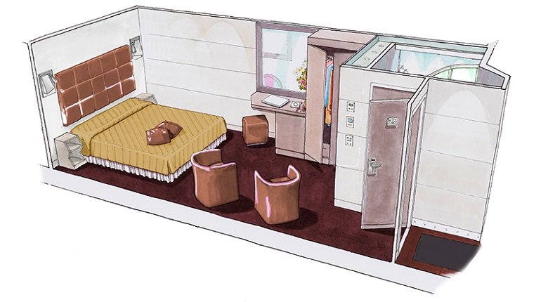 Interior Cabin (YACHT CLUB) 16 m²