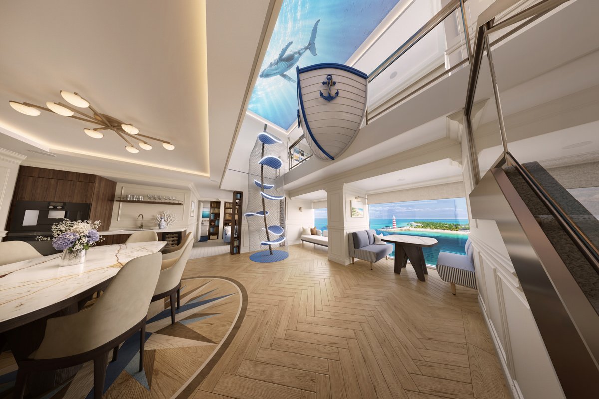 MSC представила дворівневу віллу з приватним кінотеатром на MSC World Atlantic