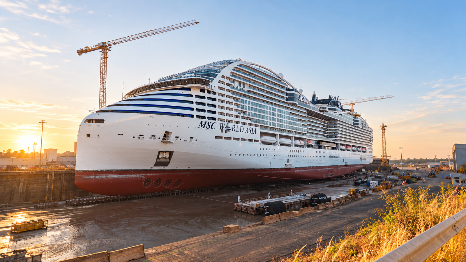 MSC показала World Asia на верфі перед дебютом у Середземномор’ї