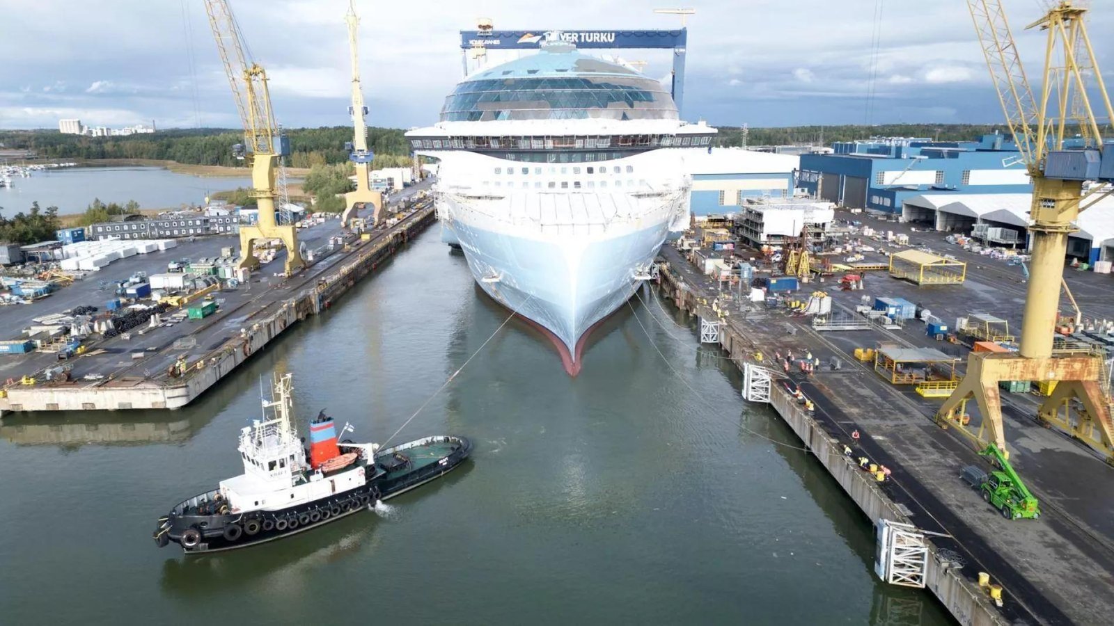 Hero of the Seas спустили на воду на верфи Meyer Turku в Финляндии